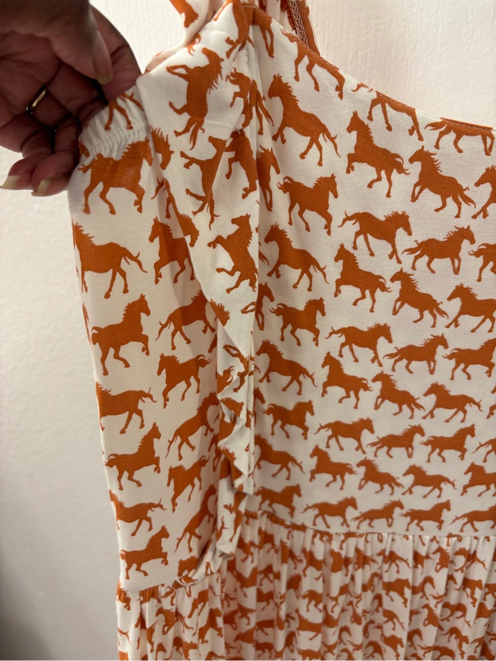 kate quinn Horse Motif Sleeveless Midi Dress Bamboo Viscose Plus size XXL - Picture 8 of 10